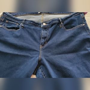 Levi's 22W stretch straight leg jeans